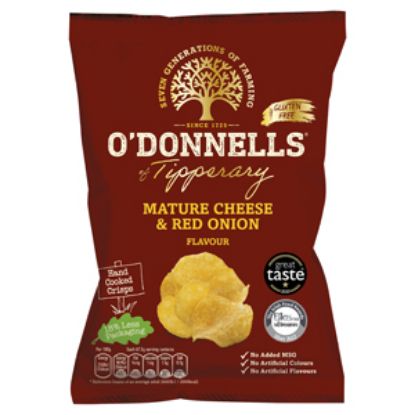 Picture of ODonnells Cheese & Onion GF 47.5g  x32